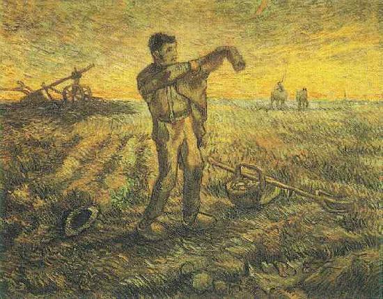 Vincent Van Gogh The End of the Day